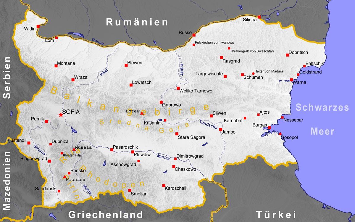 Bugarska karti grada 