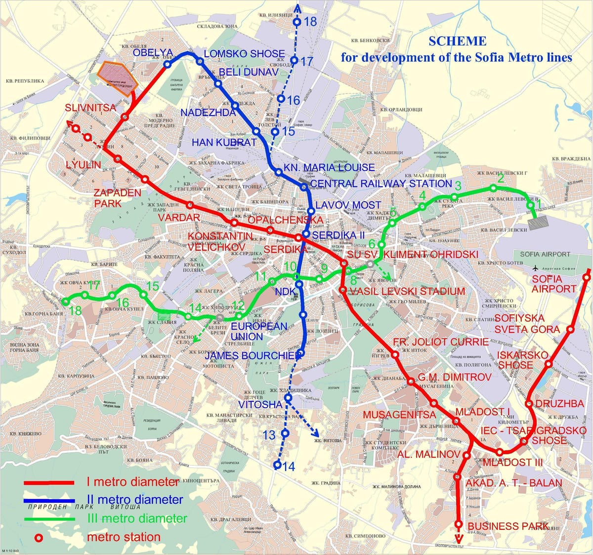 karta Bugarske željeznice