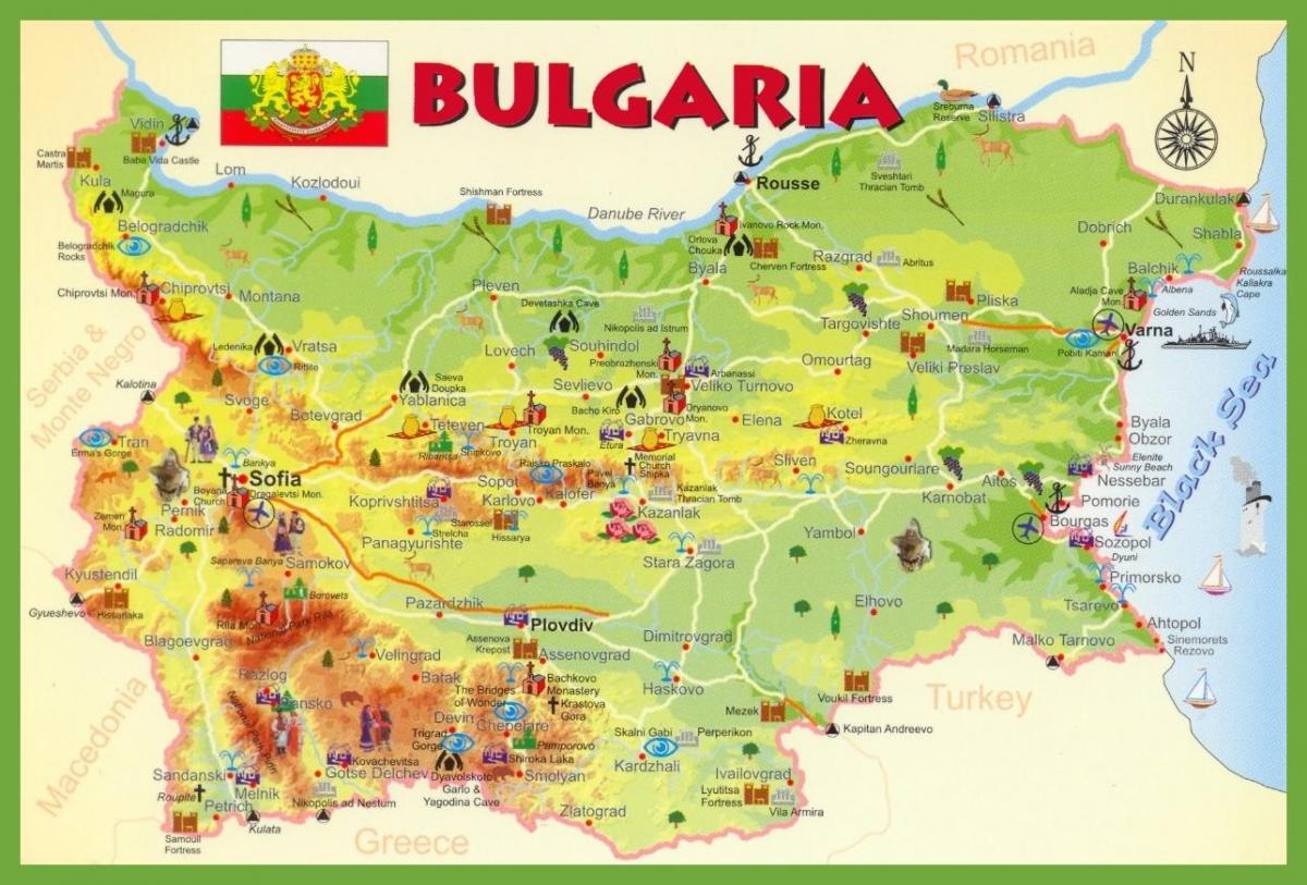 Bugarska znamenitosti kartica