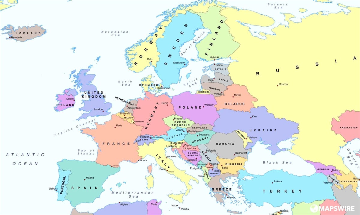 na karti Europe u Bugarskoj