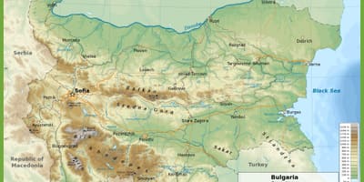 Bugarska topografskih karti