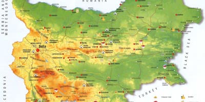 Bugarski planine kartica